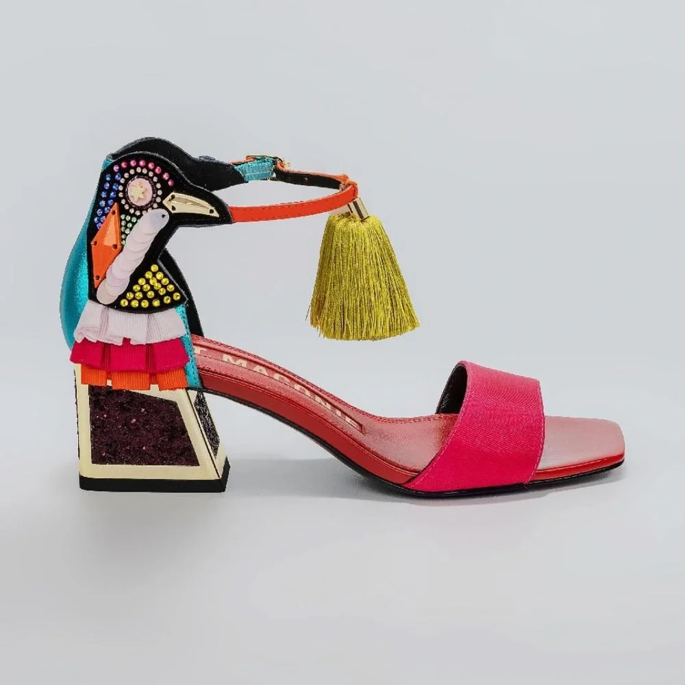 kat maconie Kay Sandals SS25 LOW BLOCK HEEL
Scuba/Merlot sz. 39 - Picture 3 of 4